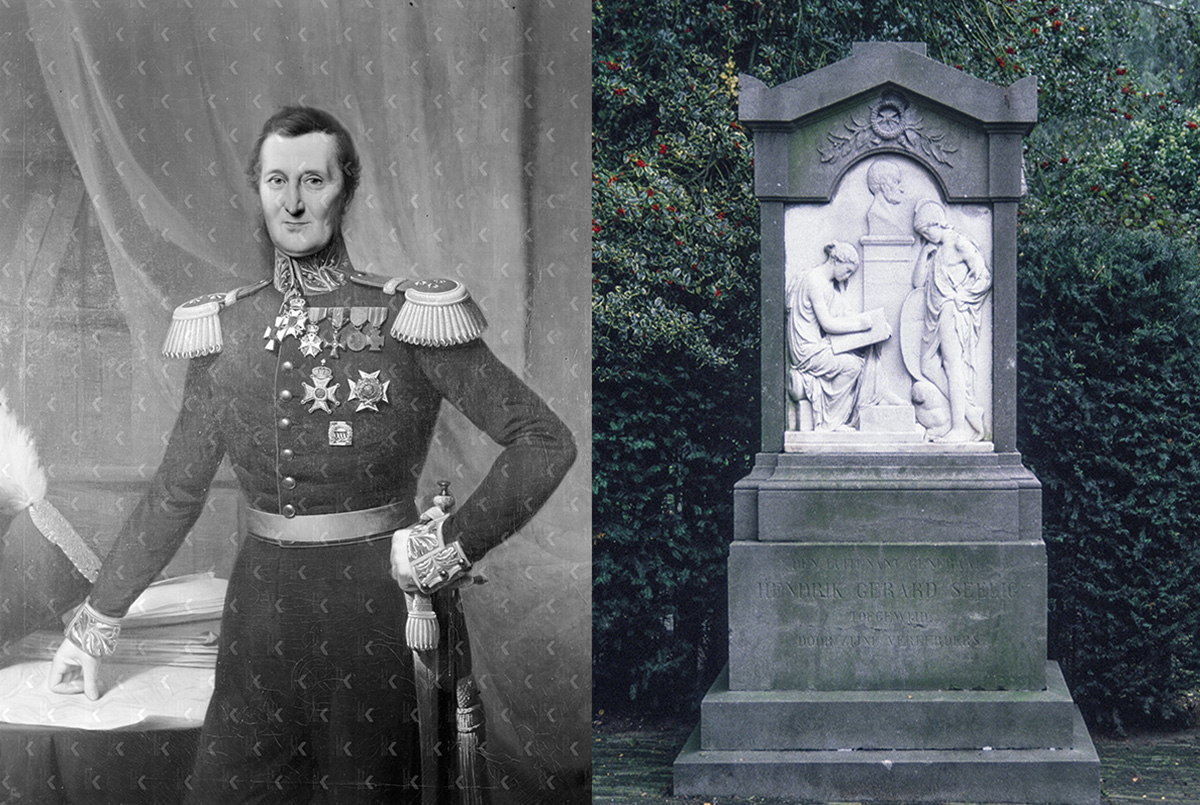 Oorlogsheld luitenant-generaal Hendrik Gerard Seelig & Seeligs grafmonument